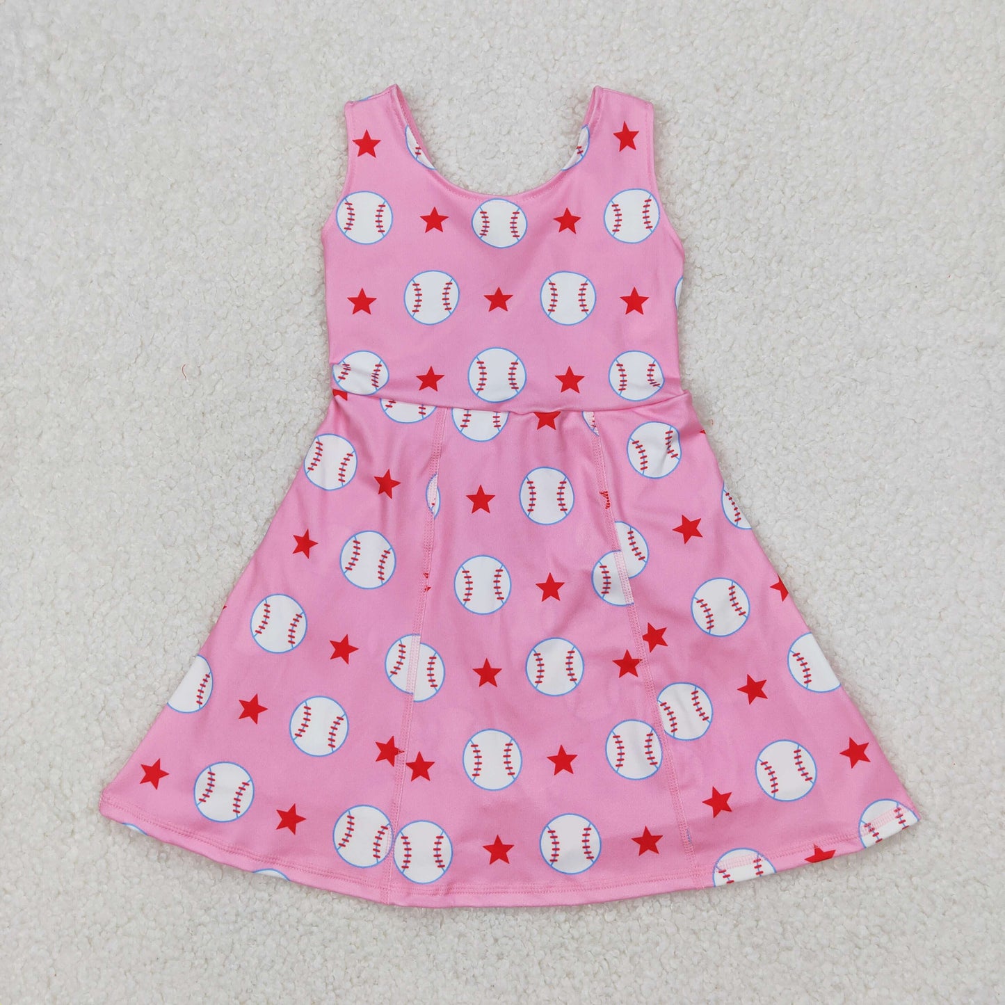 RTS NO MOQ baby girl clothes yoga floral short-sleeved skirt sets