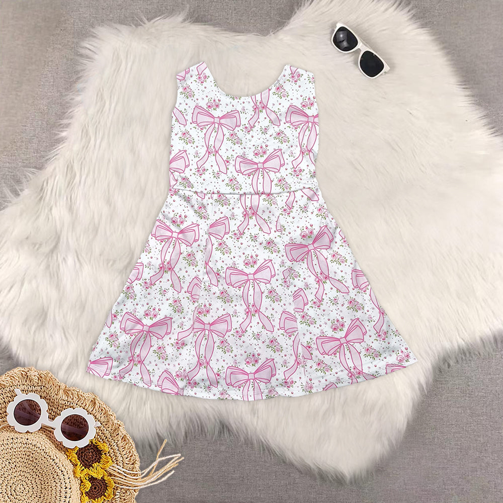 RTS NO MOQ Sibling baby girl clothes yoga suspender skirt sets