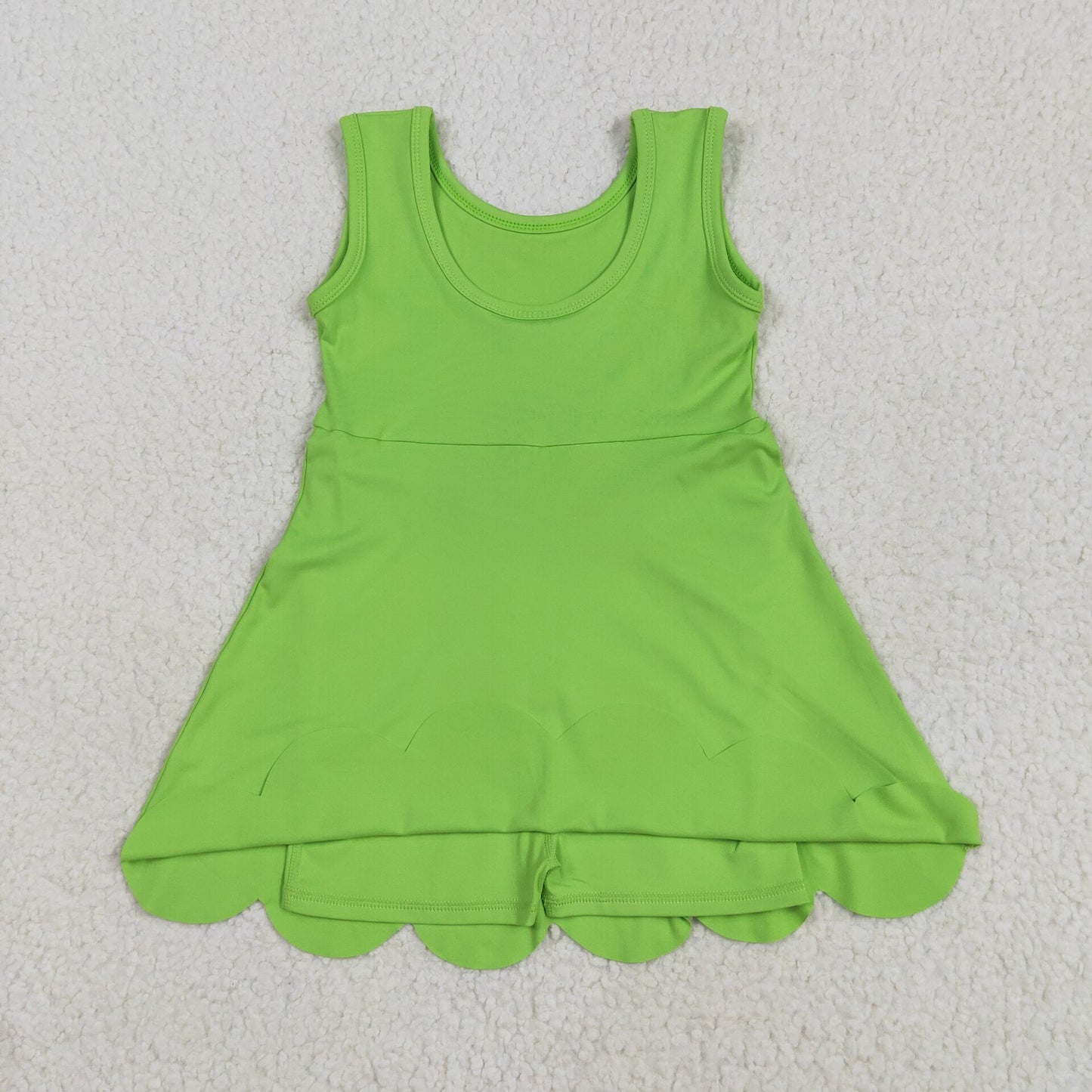 RTS NO MOQ Sibling baby girl clothes yoga pure color suspender skirt sets