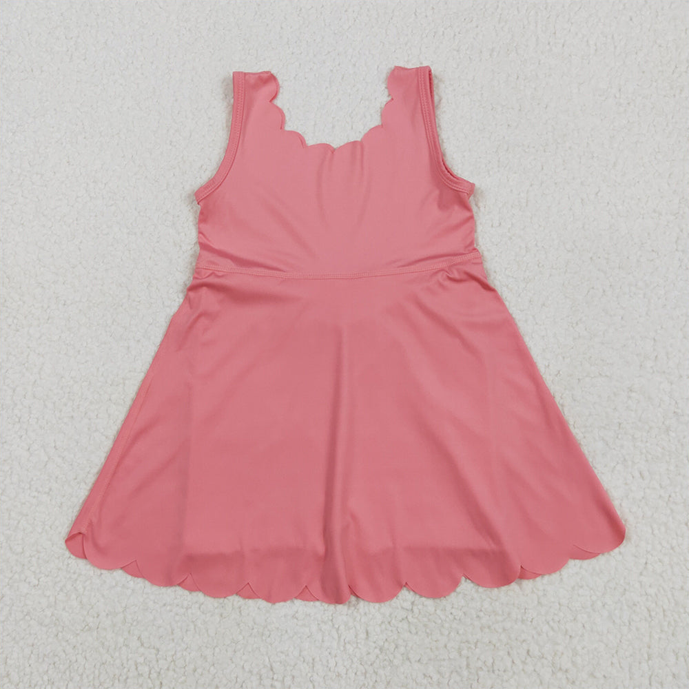 RTS NO MOQ Sibling baby girl clothes yoga suspender skirt sets