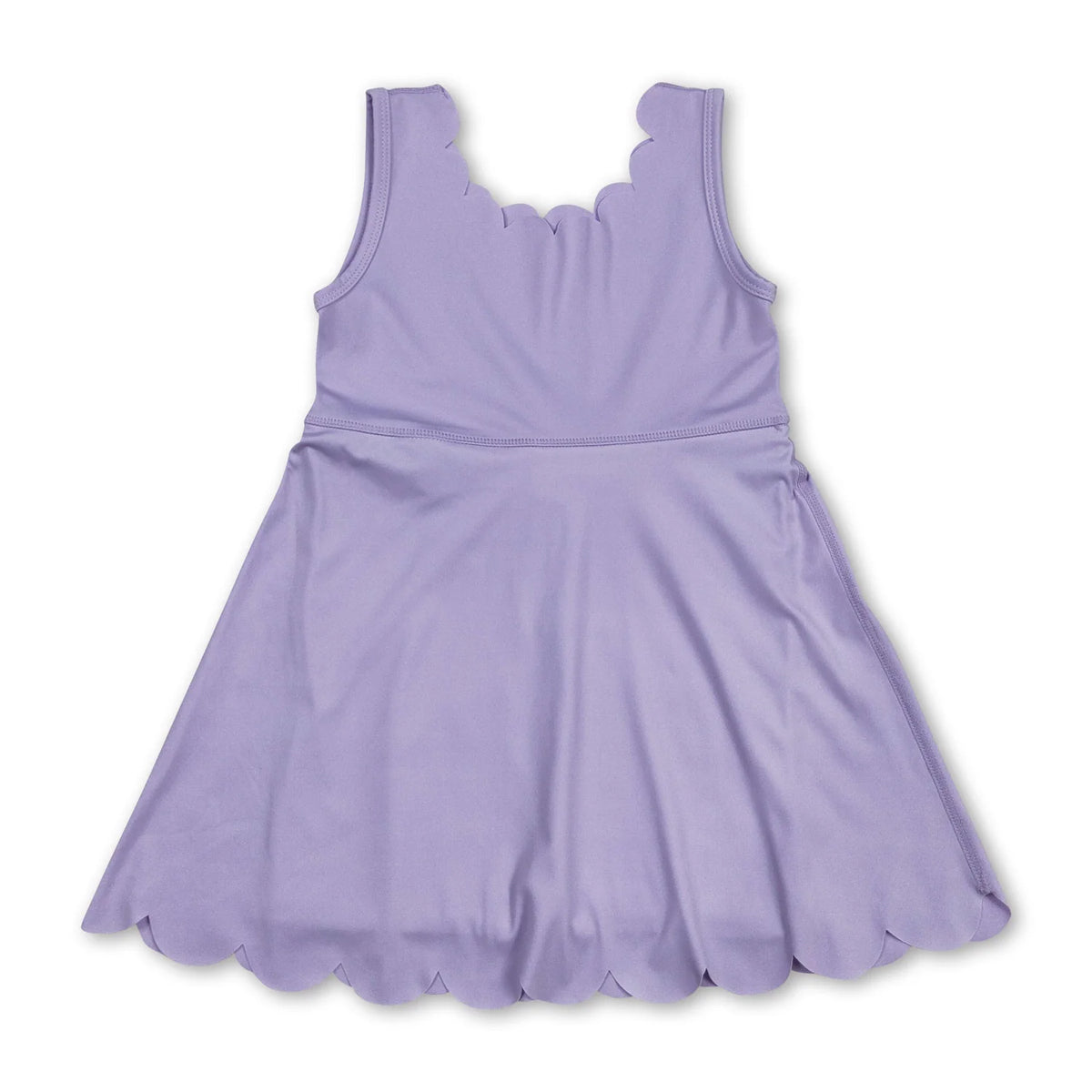 RTS NO MOQ Sibling baby girl clothes yoga pure color suspender skirt dress-2