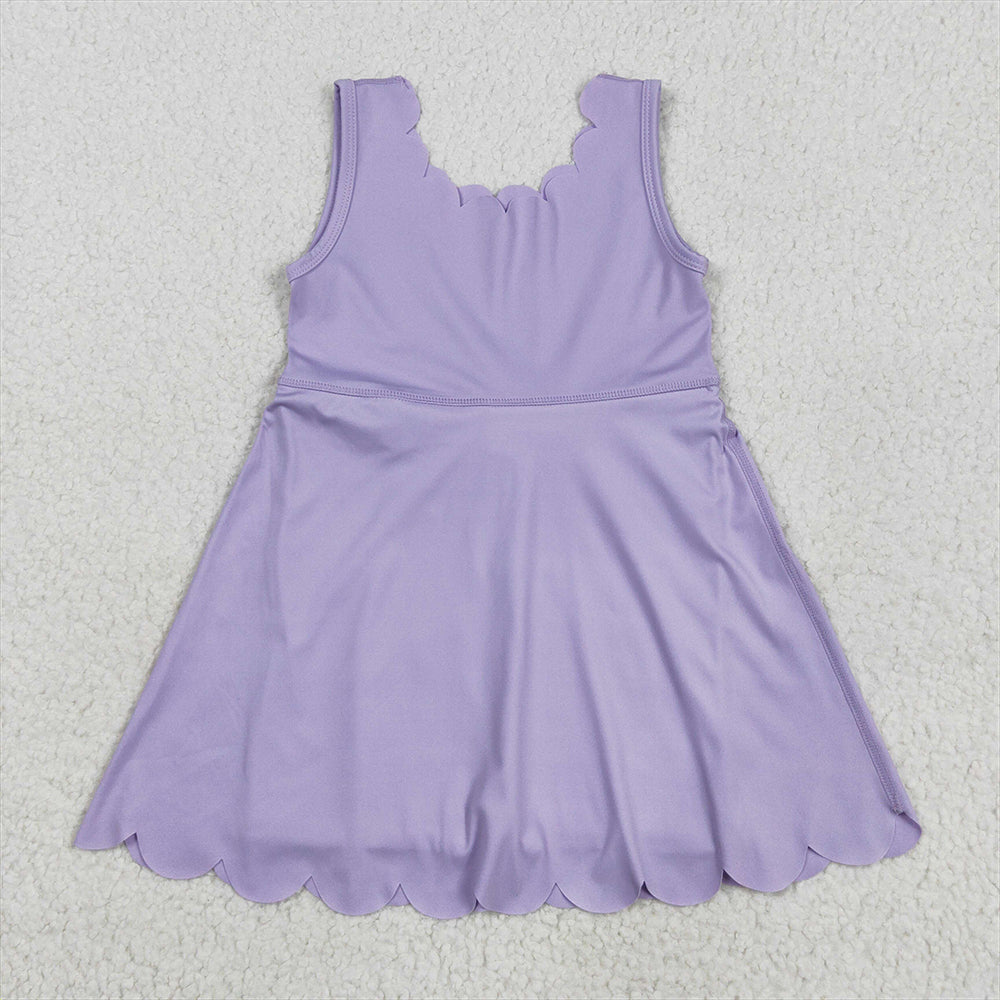 RTS NO MOQ Sibling baby girl clothes yoga suspender skirt sets