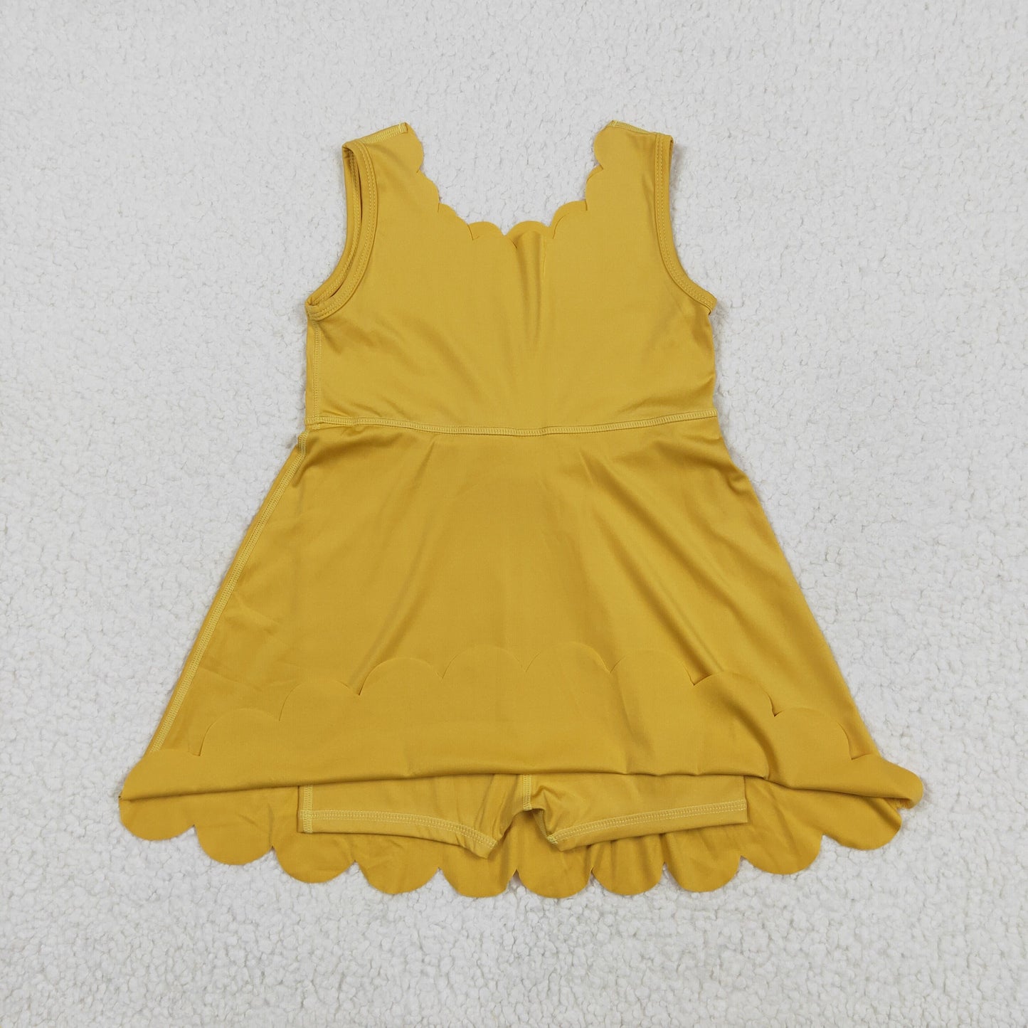 RTS NO MOQ Sibling baby girl clothes yoga suspender skirt sets