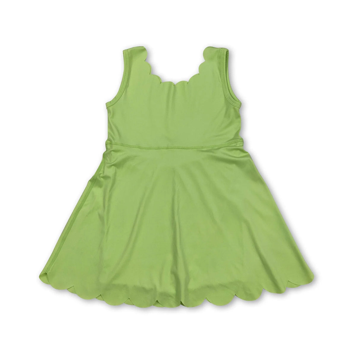 RTS NO MOQ Sibling baby girl clothes yoga pure color suspender skirt dress-2