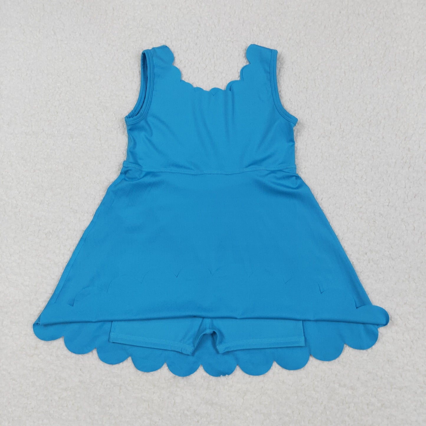 RTS NO MOQ Sibling baby girl clothes yoga suspender skirt sets