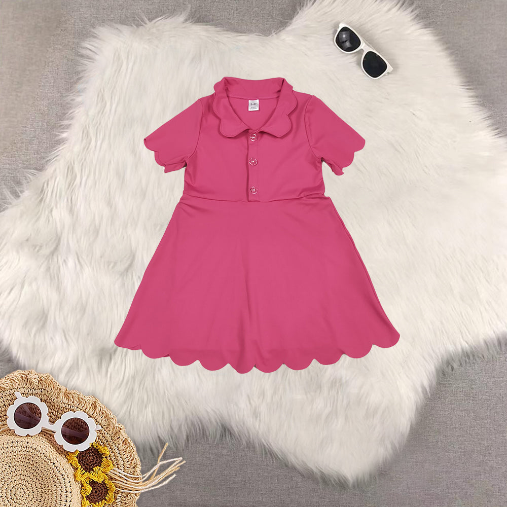 RTS NO MOQ Sibling baby girl clothes yoga solid color sleeveless dress