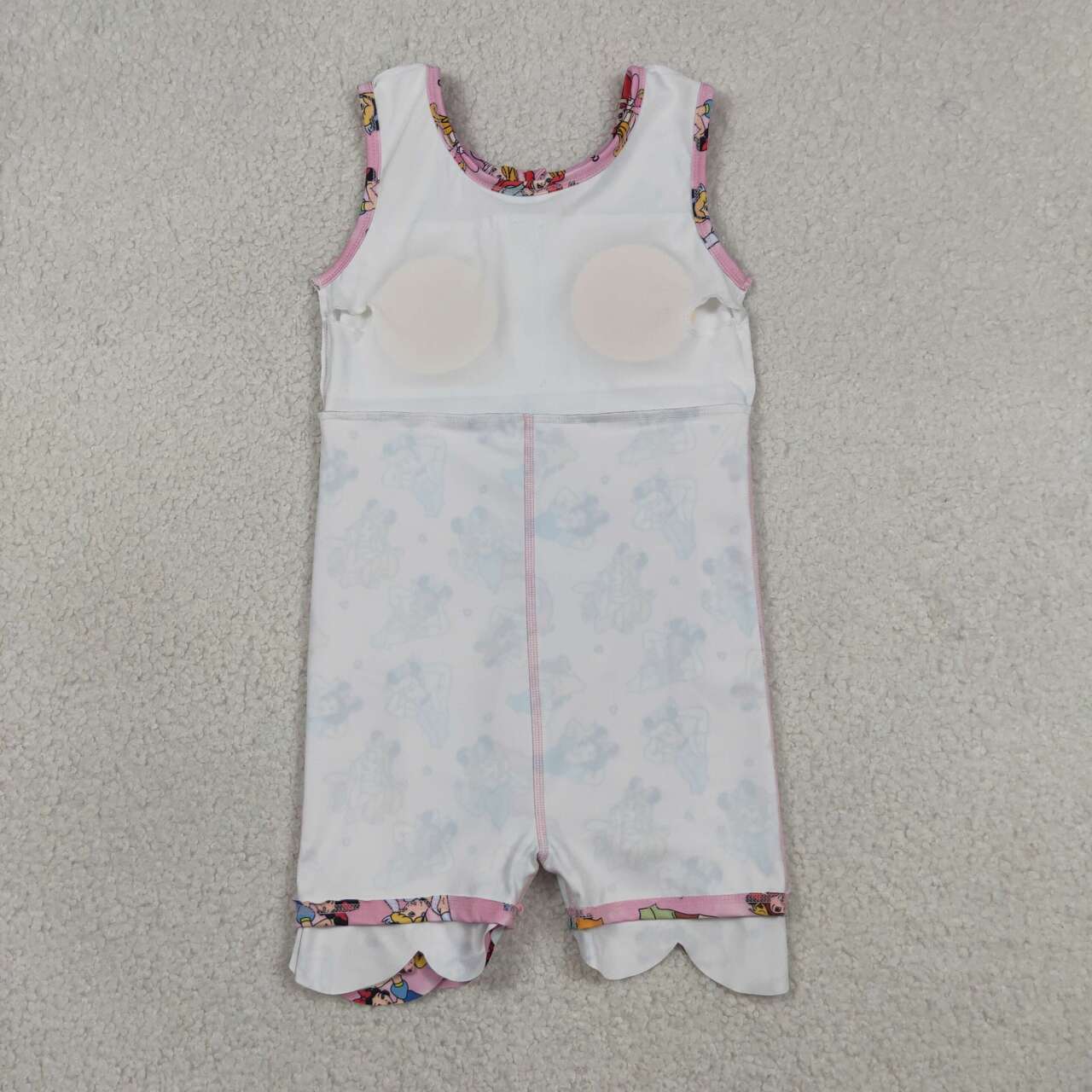 RTS NO MOQ yoga fabric GSD2491 Cute Clothes Baby Girls Pink Sleeveless Knee Length Active Dress