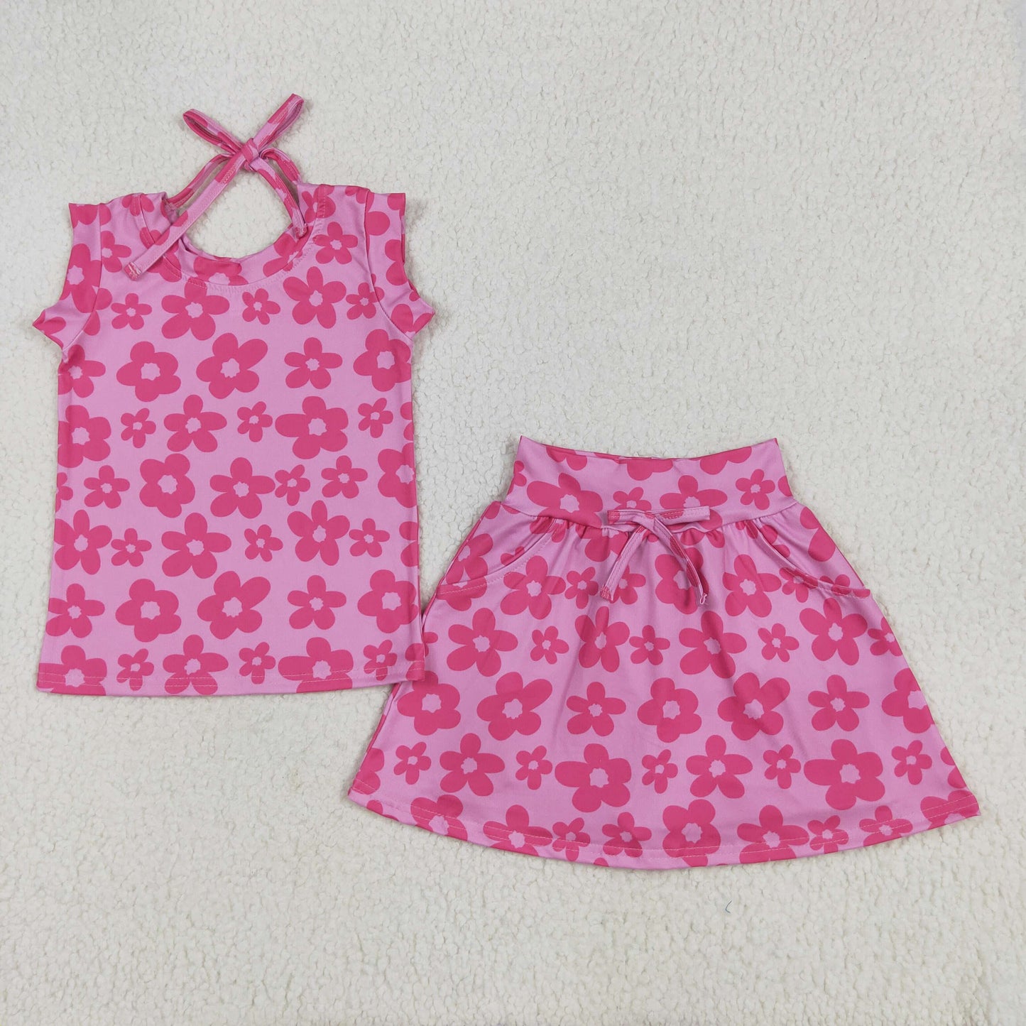 RTS Sibling baby girl clothes Short Sleeve Shorts setss