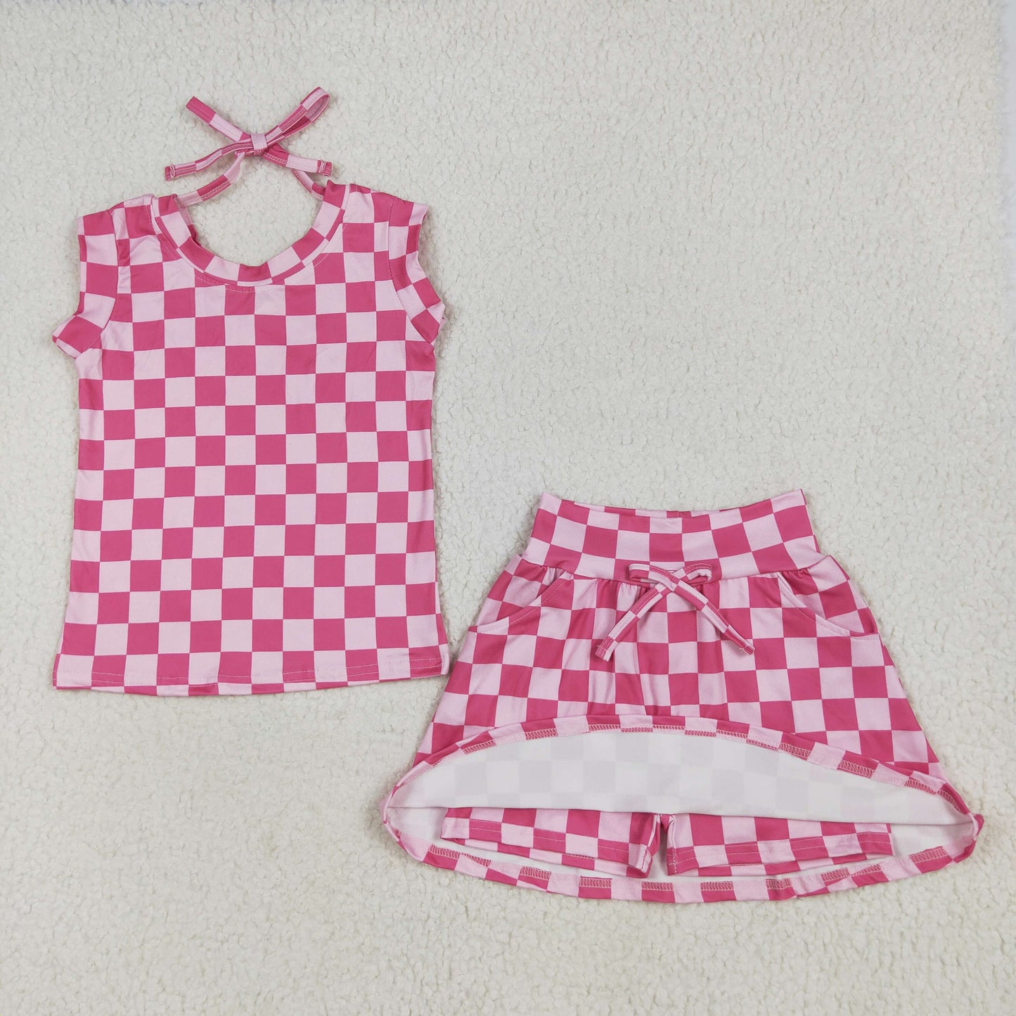 RTS Sibling baby girl clothes Short Sleeve Shorts setss