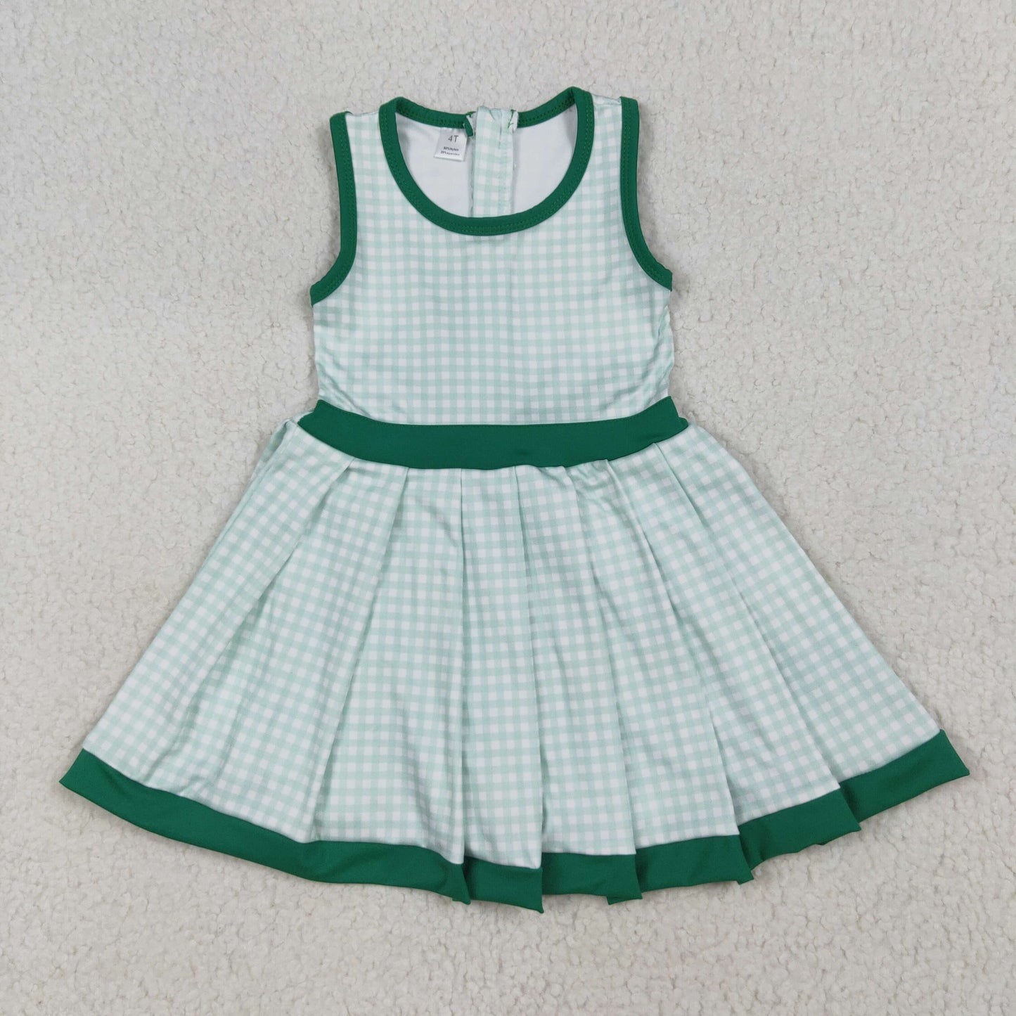 RTS NO MOQ Sibling baby girl clothes solid color skirt yoga dresses 3