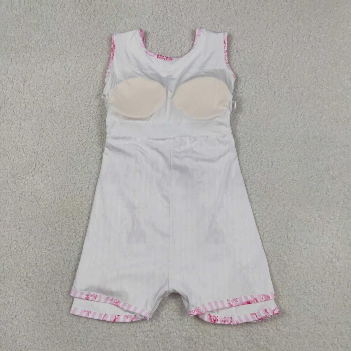 RTS NO MOQ GSD3815 Baby Girls Cute Pink Stripe Bow Yoga Casual Dresses