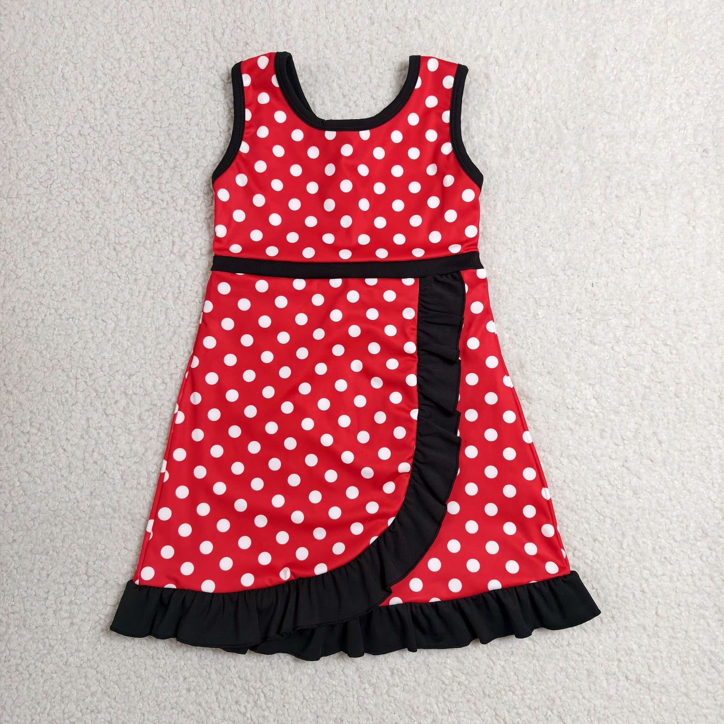 RTS NO MOQ Sibling yoga fabric Baby Girls Sleeveless Knee Length Yoga Active Skort Dresses