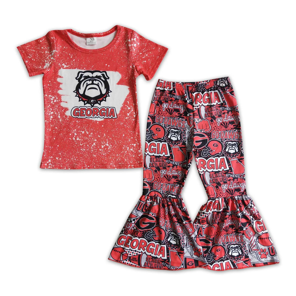 RTS NO MOQ Sibling milk silk Baby Kids Red Print Tops Pants Shorts Hoodie Ruffle Dress Team Clothes