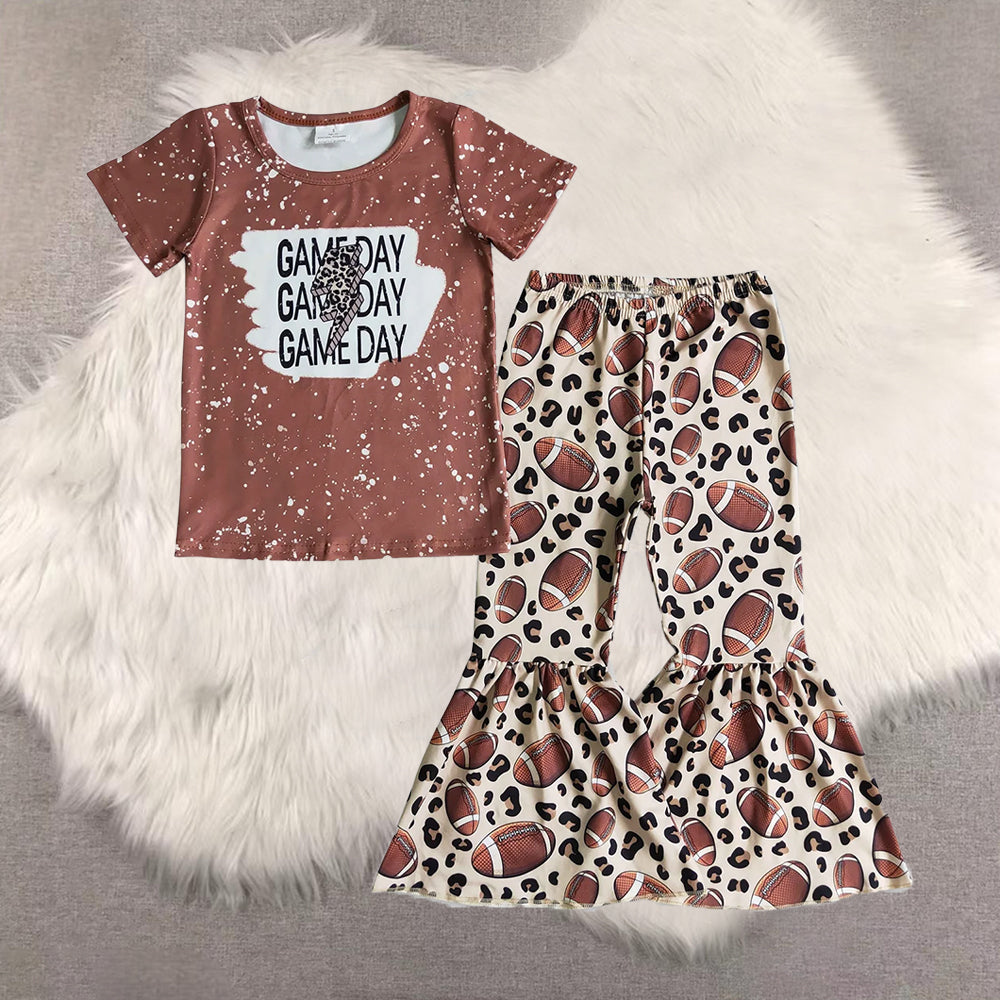RTS NO MOQ Sibling Baby Girls clothes short sleeve pants Clothes Sets