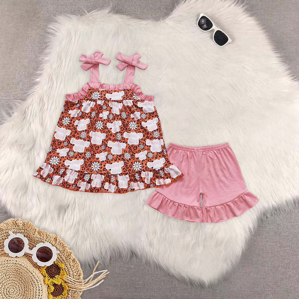 RTS baby girls clothes daddy Short Sleeve Shorts sets romper