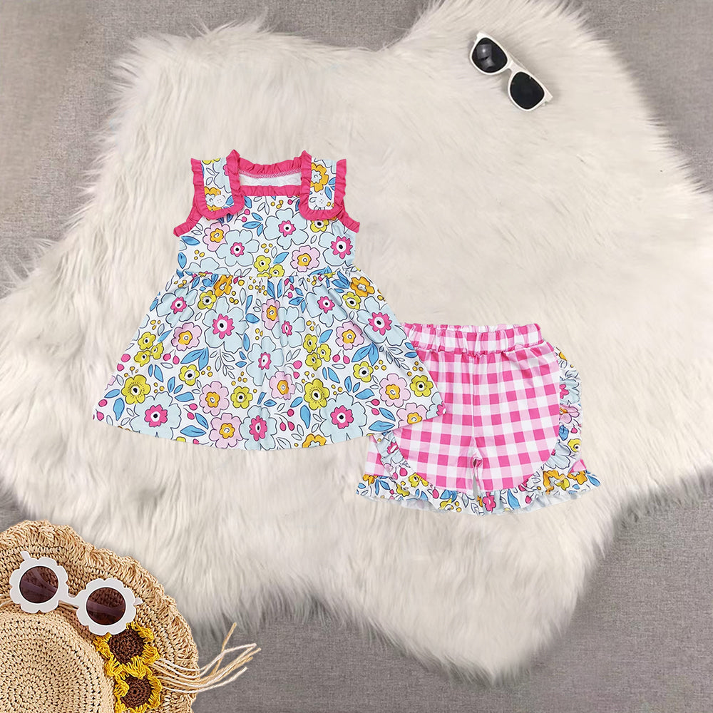 RTS Sibling baby girl clothes Short Sleeve Shorts sets