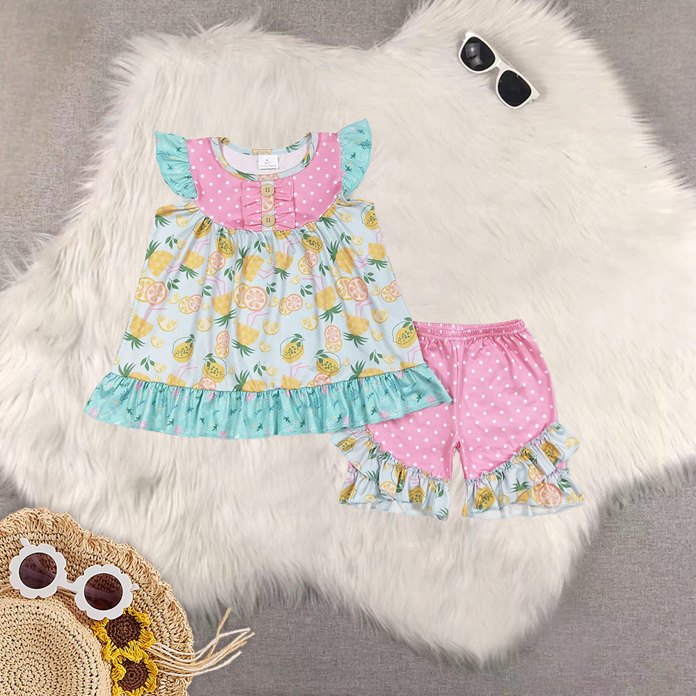 Sibling Baby Girls clothes Flowers Summer Sibling Sister Clothes Sets