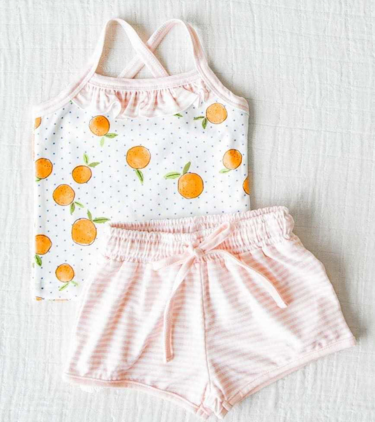 GSSO0909 Girls  suspender shorts suit