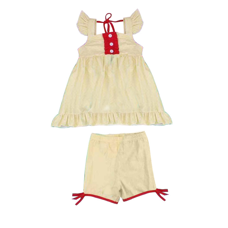 GSSO0971 pre-order baby girl clothes white toddler girl summer outfit
