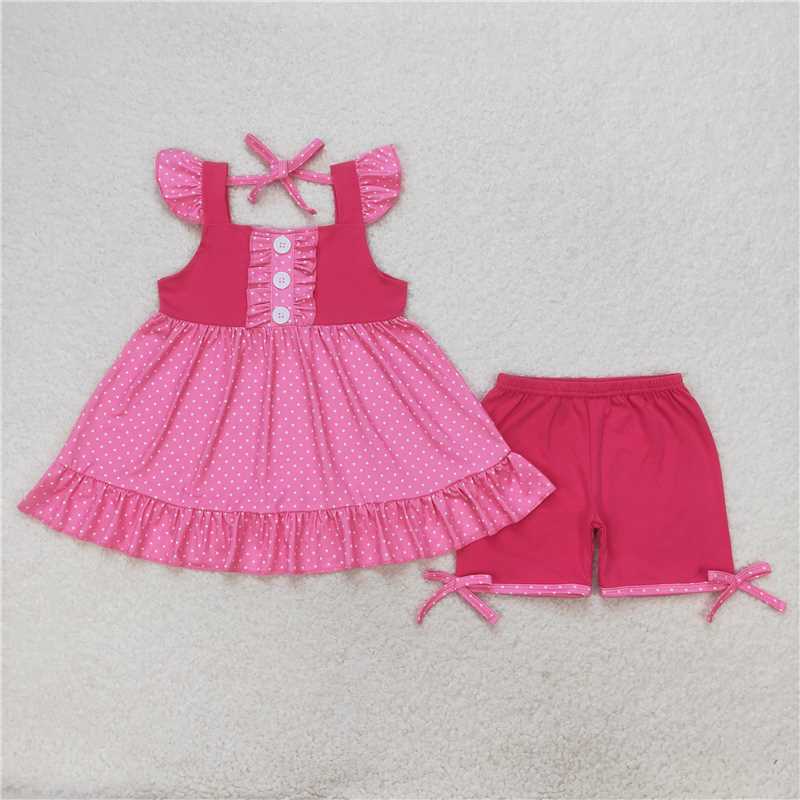 Cute Clothes Sibling Baby Girls Summer Outfit Set Sister Top Shorts Clothing Combo for Little Girls