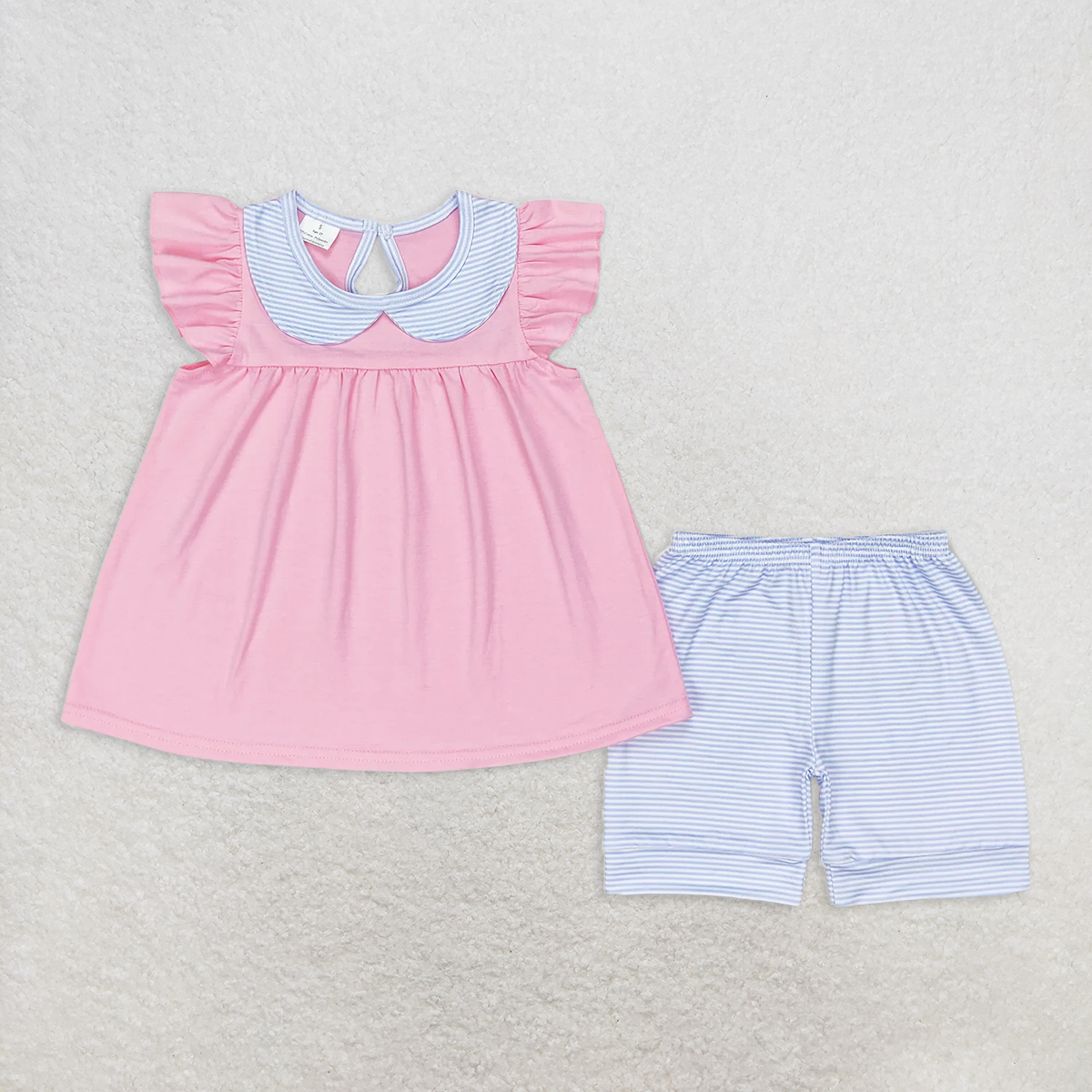 RTS summer Girls Clothes Short Sleeve Shorts Set