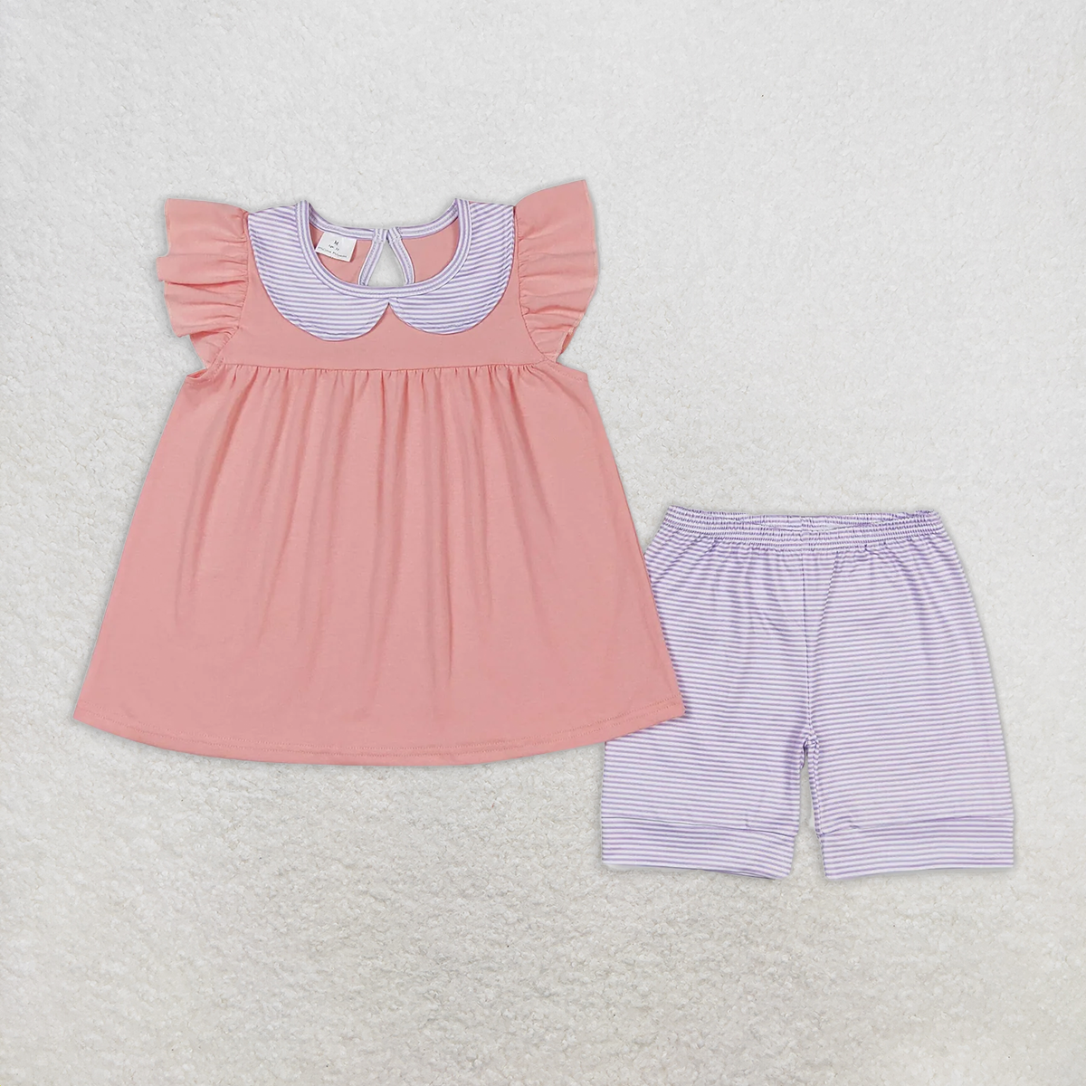 RTS summer Girls Clothes Short Sleeve Shorts Set