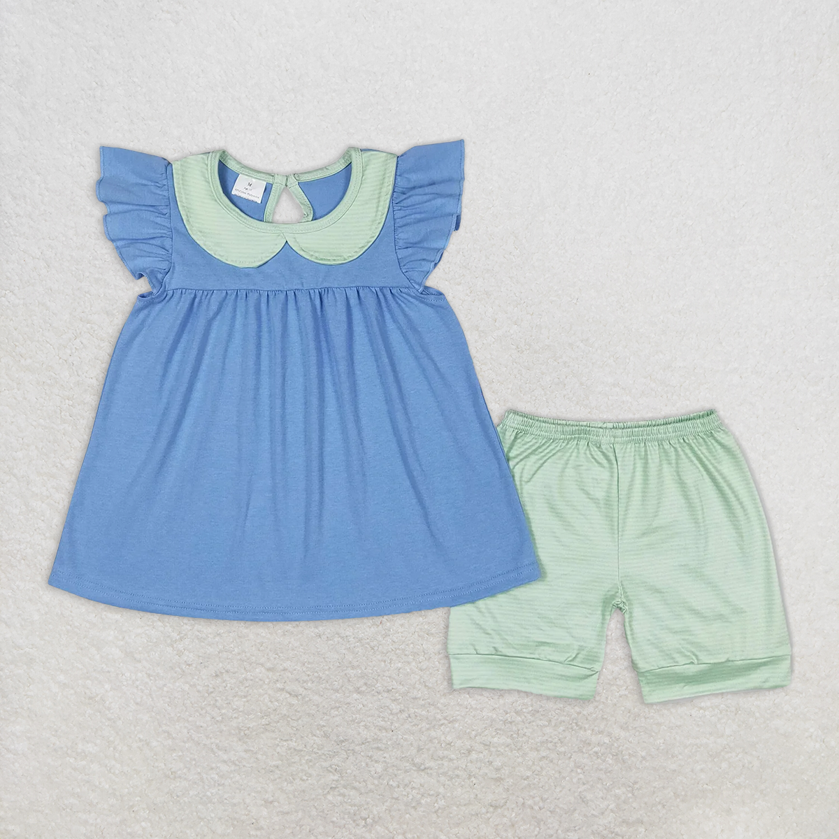 RTS summer Girls Clothes Short Sleeve Shorts Set