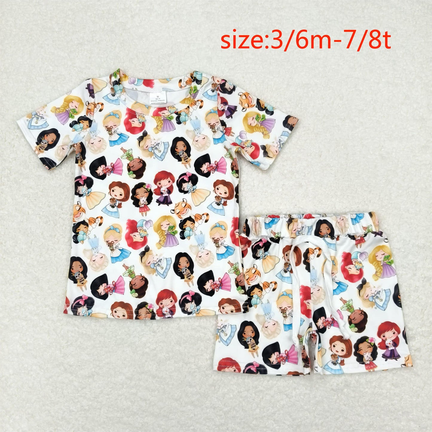 Cute Clothes GSSO1099 Baby Girls Shirts Shorts Pajamas Clothes Sets