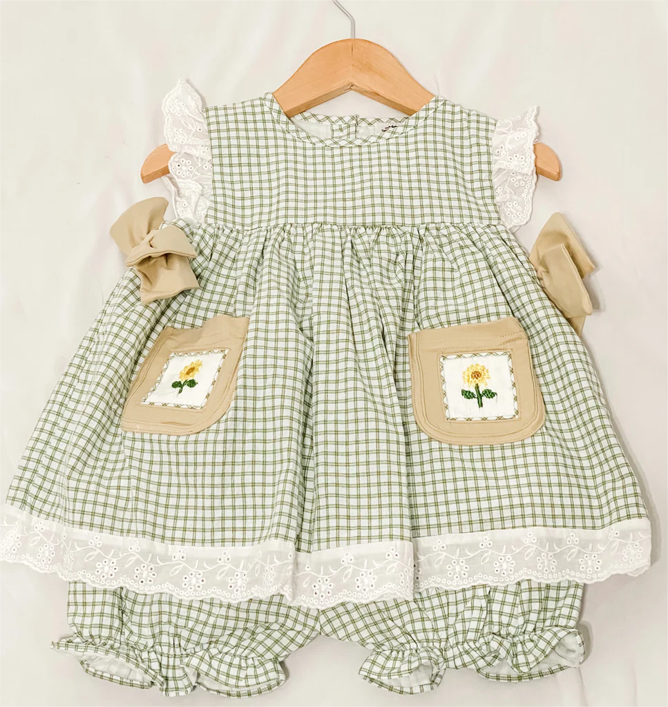 GSSO1196 pre-order baby girl clothes flower toddler girl summer outfit