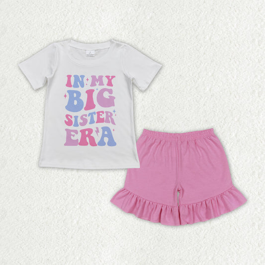 GSSO1400 GT0508  in my big sister era white short-sleeved top with letters