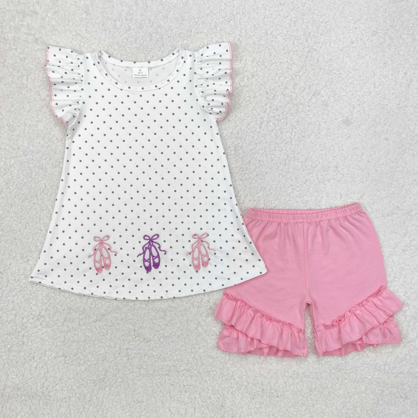 Baby Boys Shirt Shorts Summer Embroidery ballet shoes Rompers Outfits Clothes Sets
