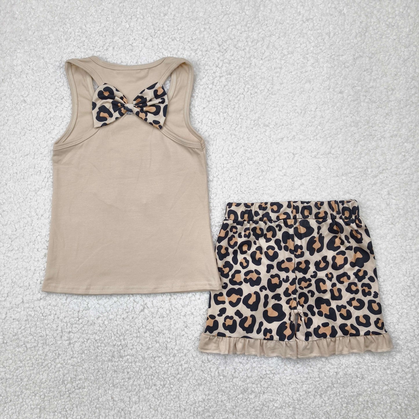 RTS Boys and girls Embroidery floral Short Sleeve Shorts sets