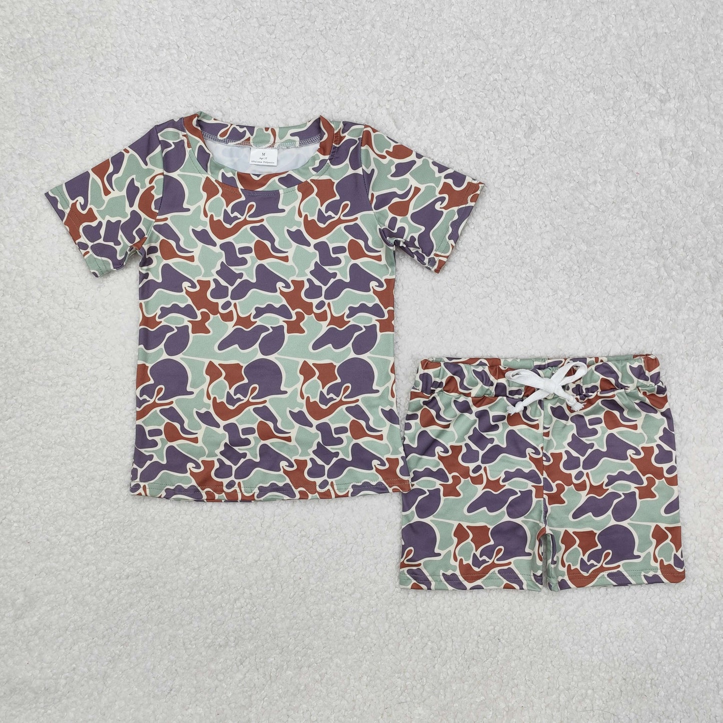 RTS NO MOQ Girls Boys camouflage Clothes Sets