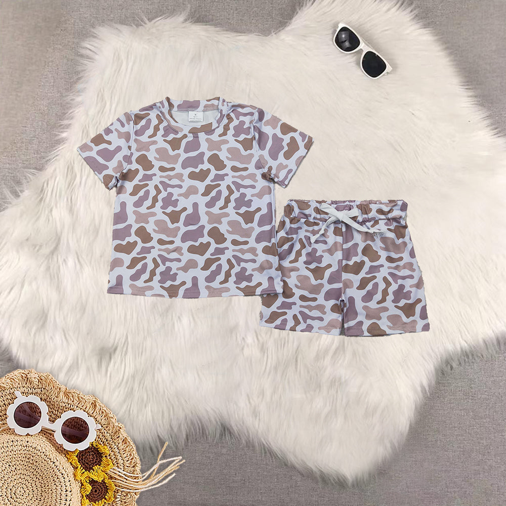 RTS NO MOQ Sibling baby girl Clothes short sleeve shorts Sets