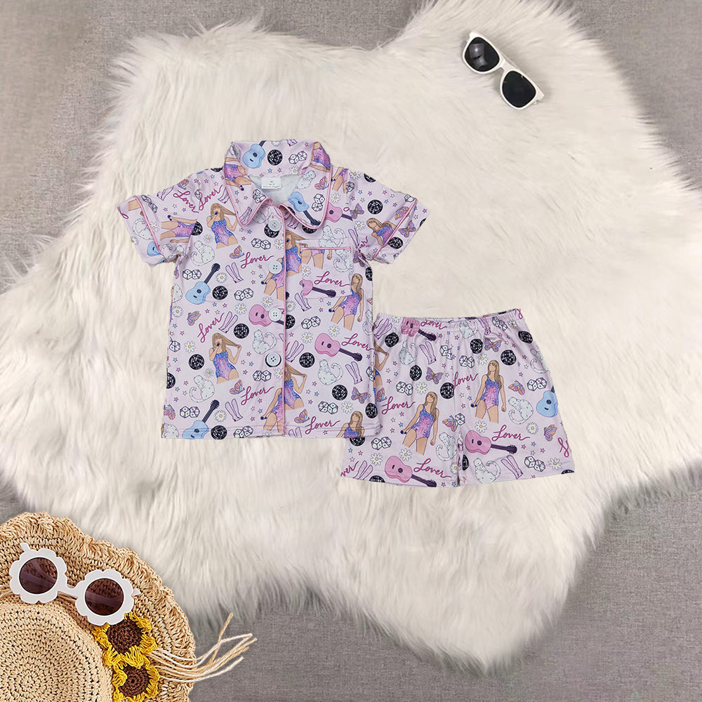 RTS NO MOQ Sibling baby Girls Boys shorts sleeve Clothes shorts pajamas Sets