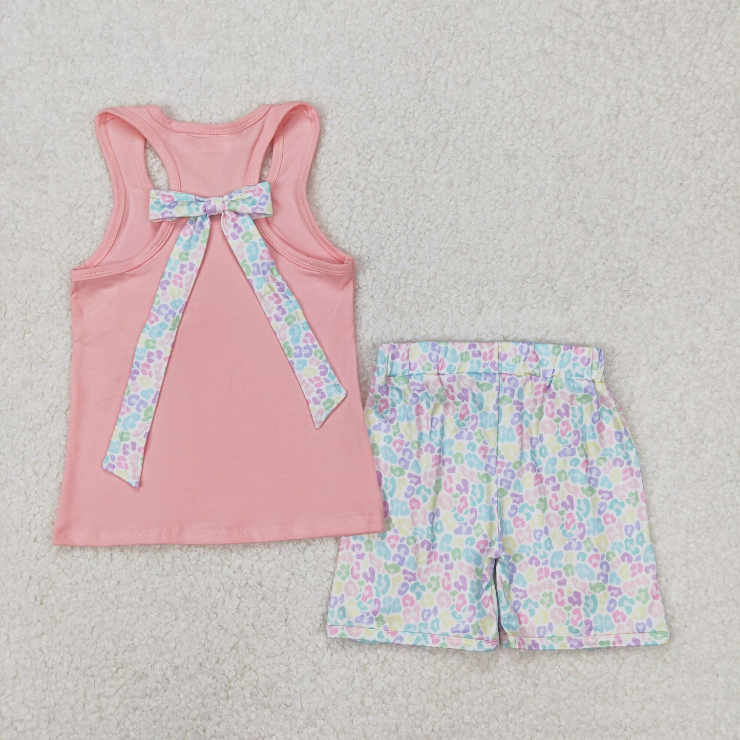 RTS NO MOQ baby girl Clothes camouflage short sleeve shorts Sets