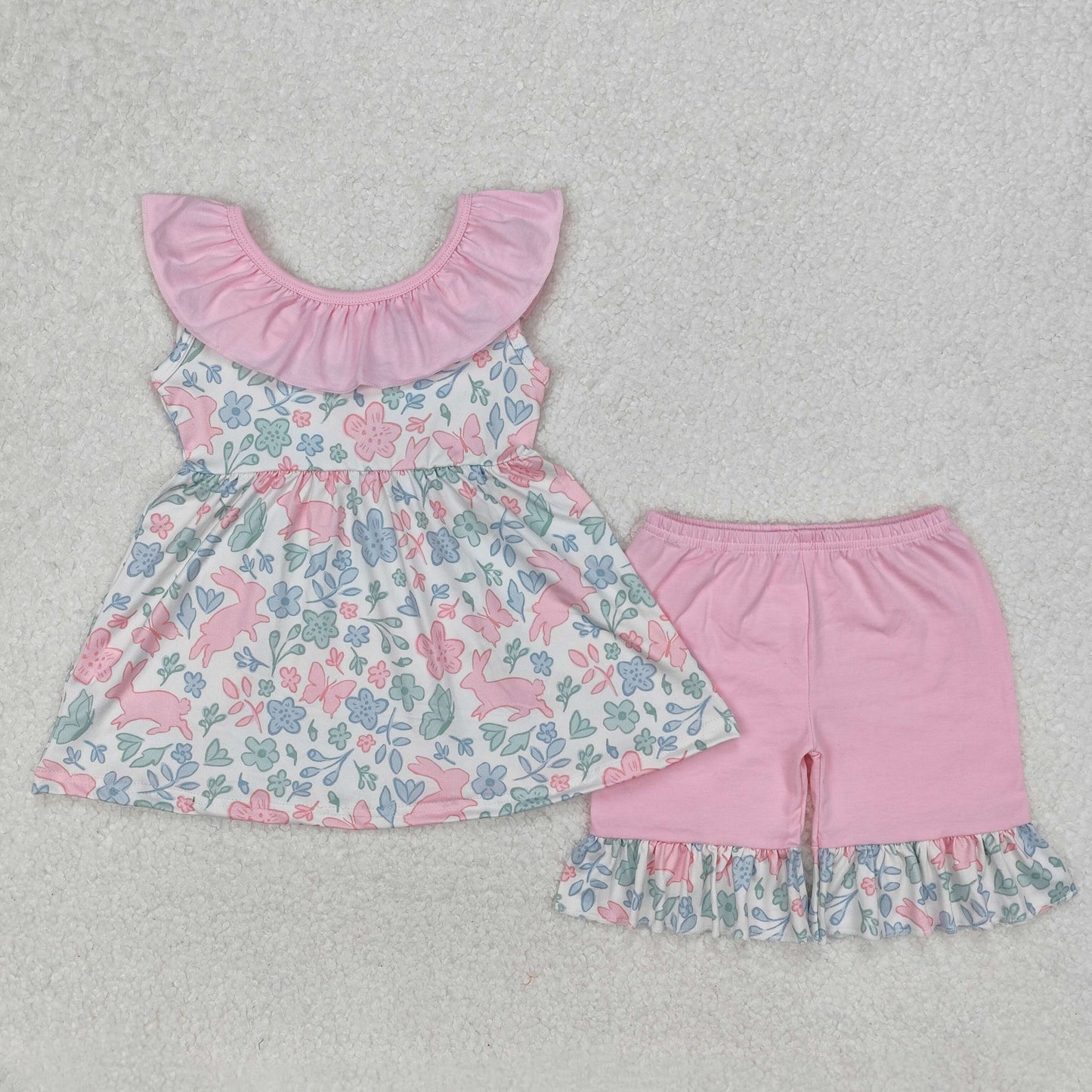 RTS NO MOQ baby girl clothes easter Rompers Clothes Sets