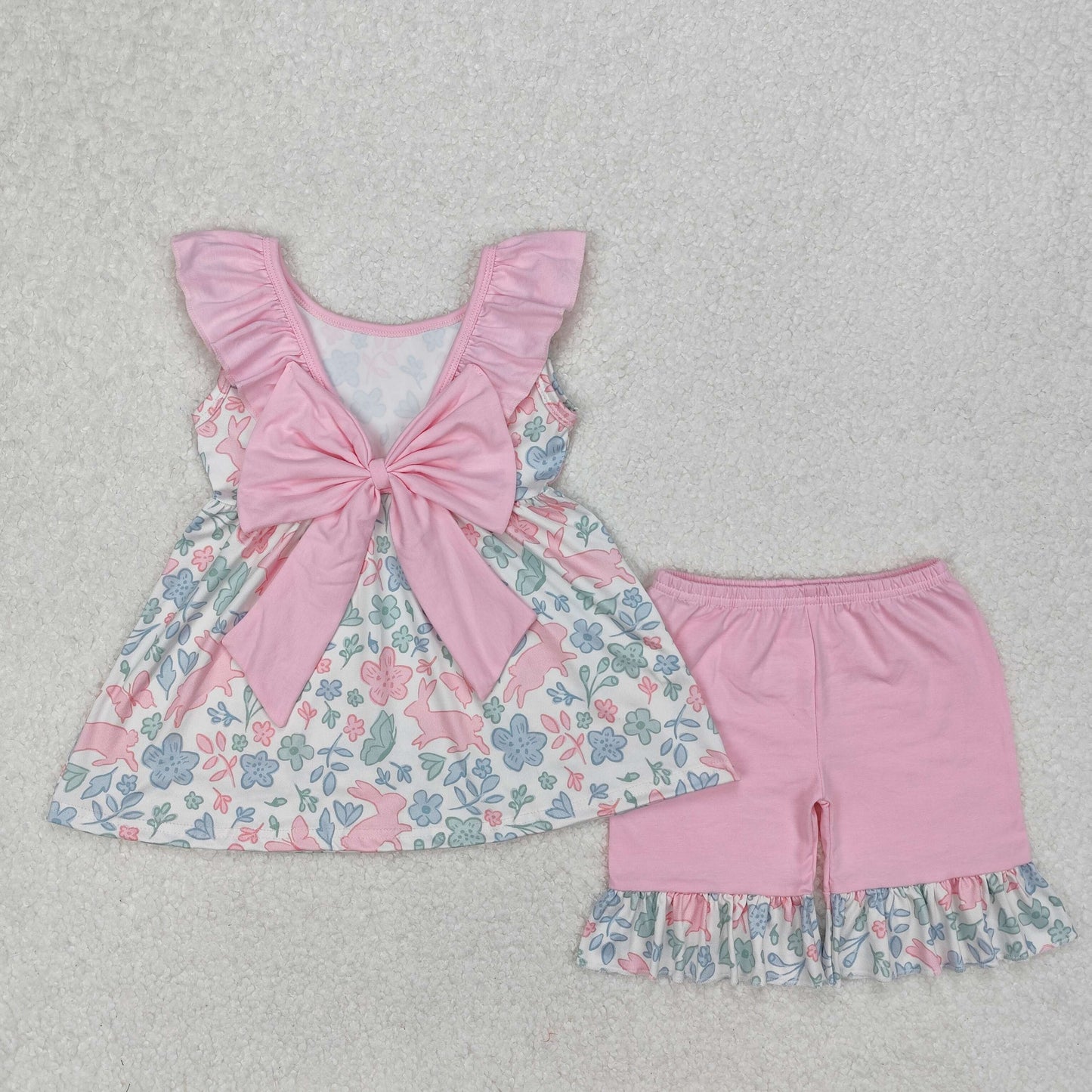 RTS NO MOQ baby girl clothes easter Rompers Clothes Sets
