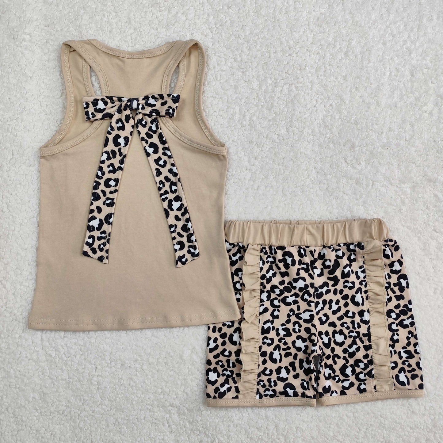 RTS NO MOQ baby girl Clothes camouflage short sleeve shorts Sets