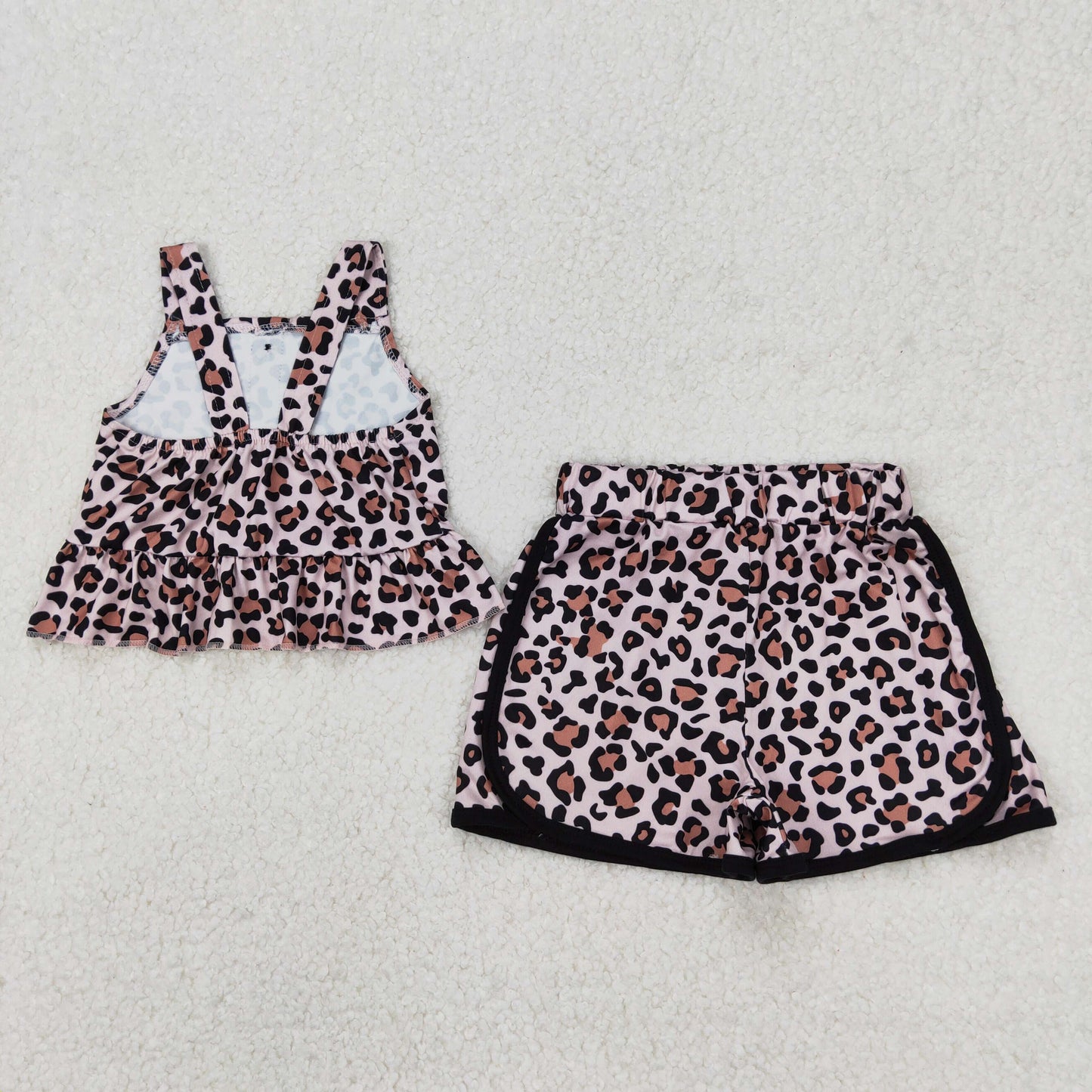 RTS NO MOQ baby girls Clothes short sleeve shorts Sets