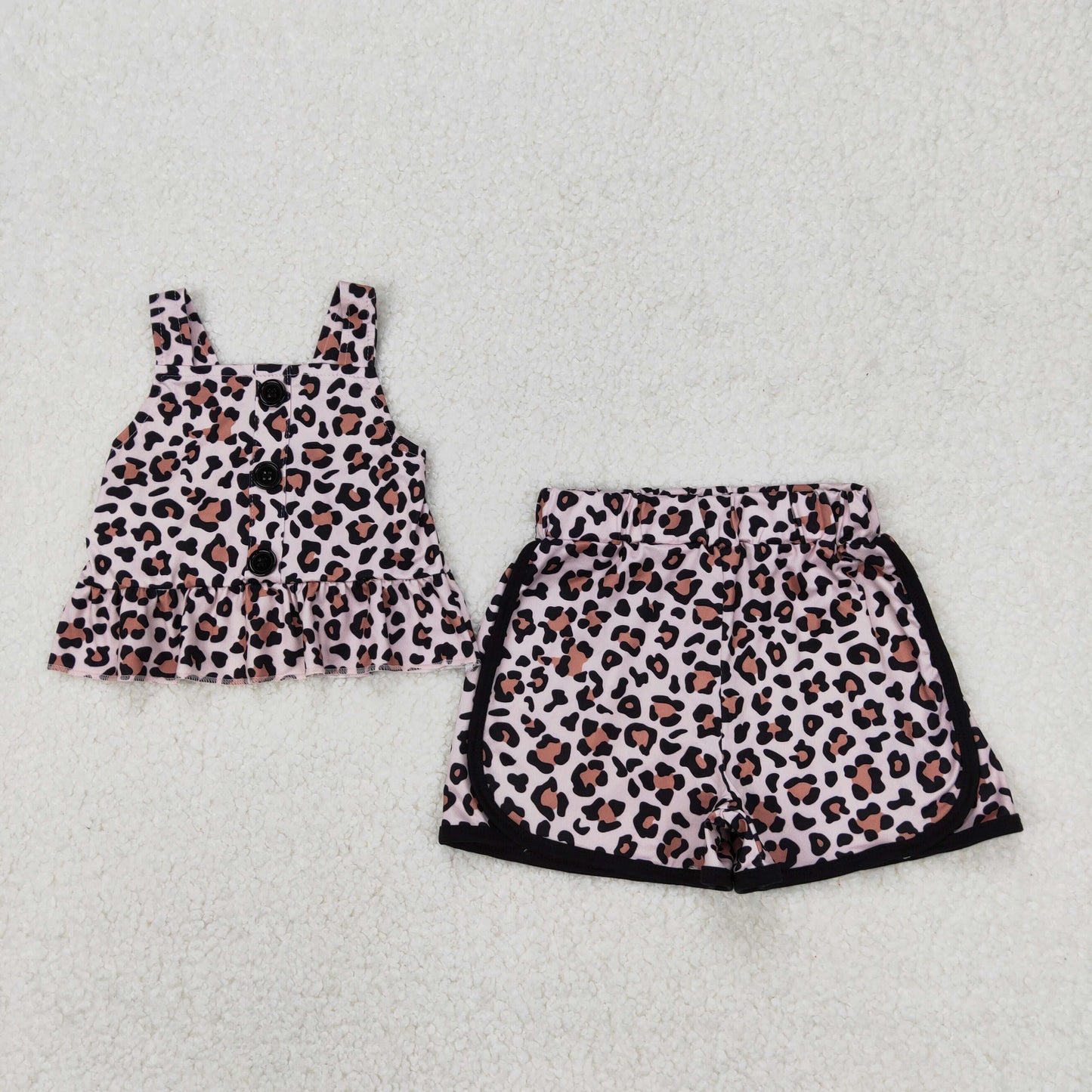 RTS NO MOQ baby girls Clothes short sleeve shorts Sets