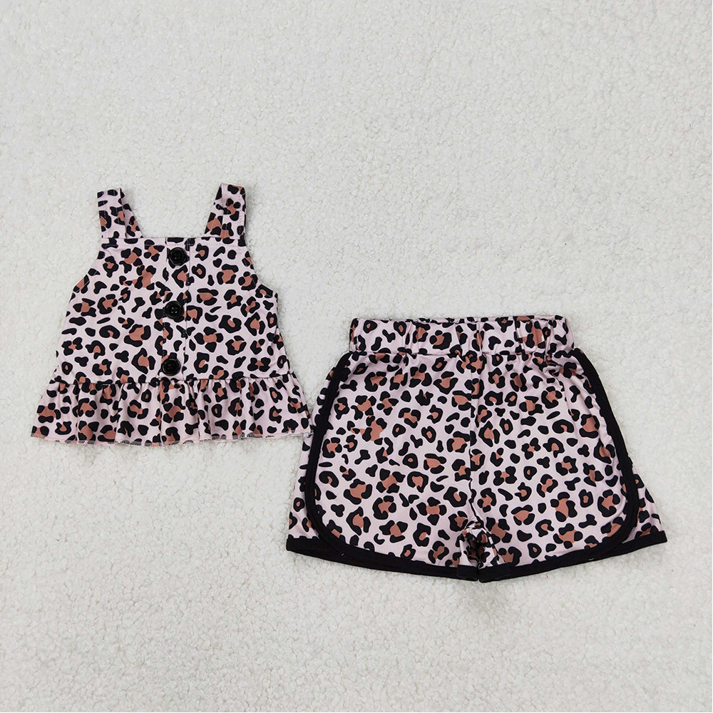 RTS NO MOQ baby Girls Clothes short sleeve shorts Sets and dress