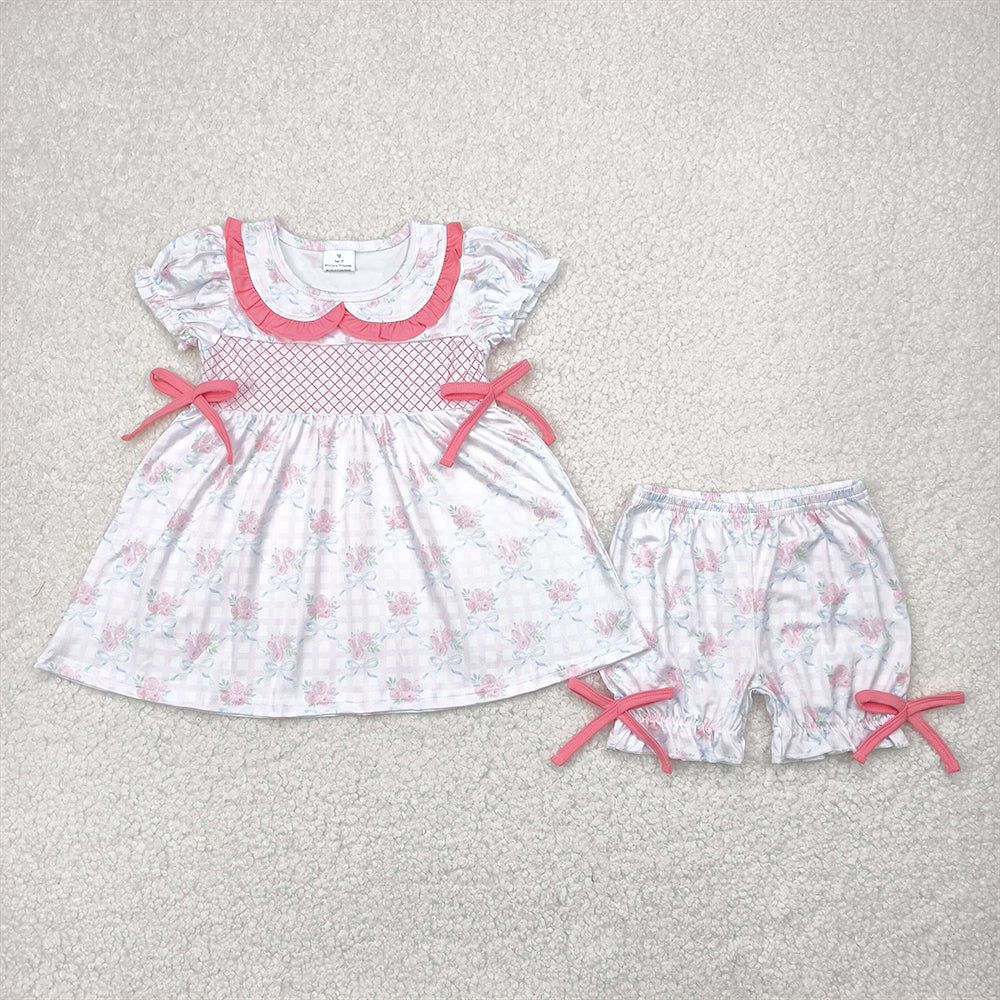 RTS NO MOQ baby boys clothes embroidery short sleeve Rompers Clothes Sets