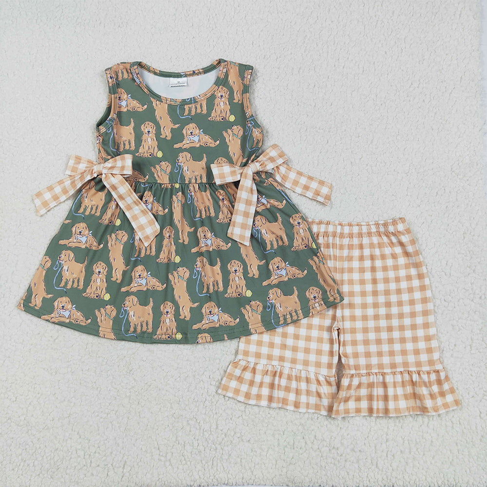 RTS baby girls clothes Short Sleeve Shorts sets romper
