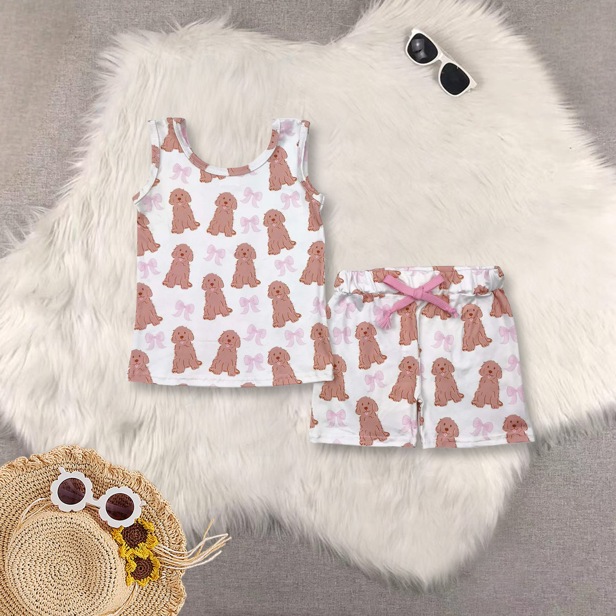 RTS baby girl clothes Short Sleeve Shorts sets