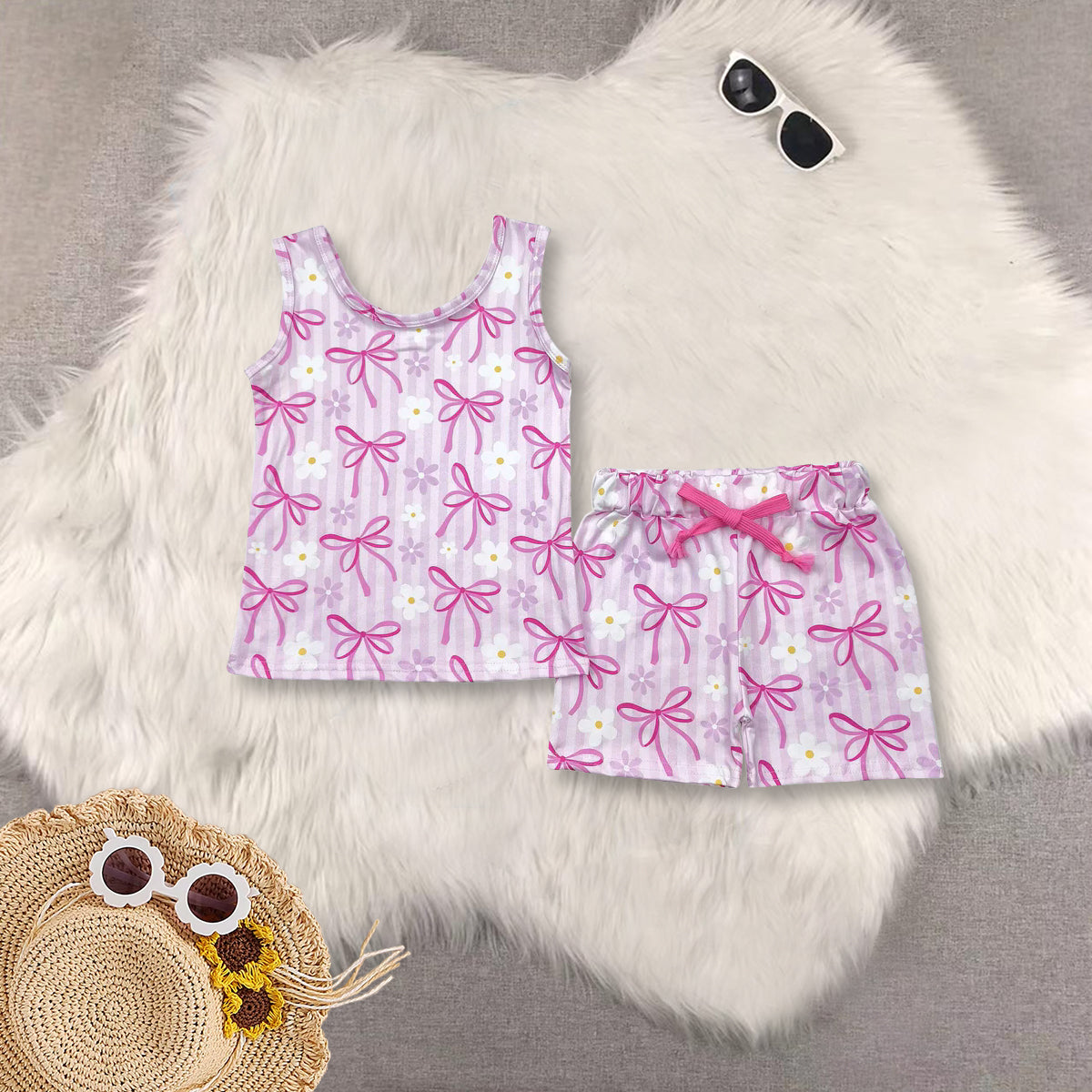 RTS baby girl clothes Short Sleeve Shorts sets