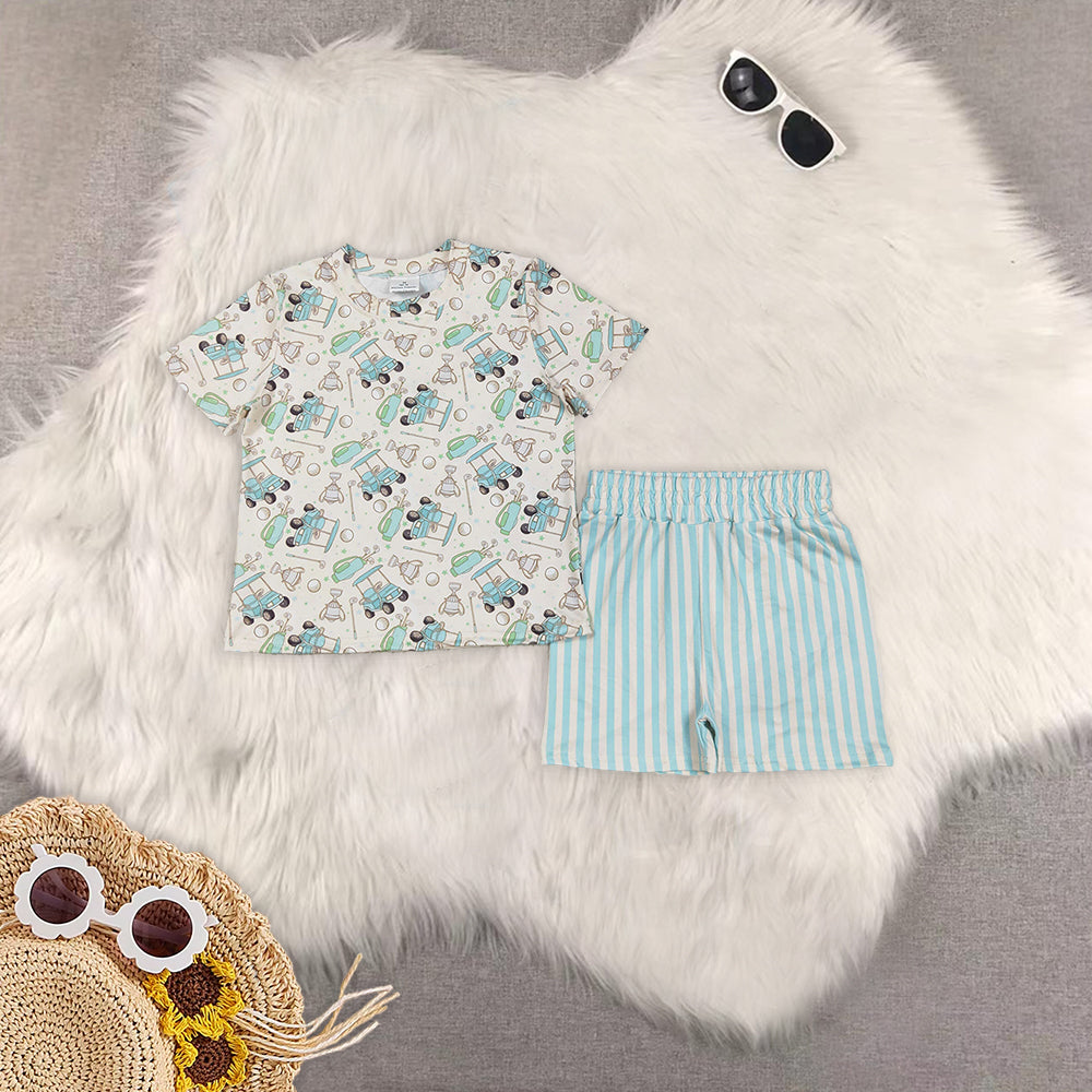RTS NO MOQ Sibling baby girl Clothes short sleeve shorts Sets