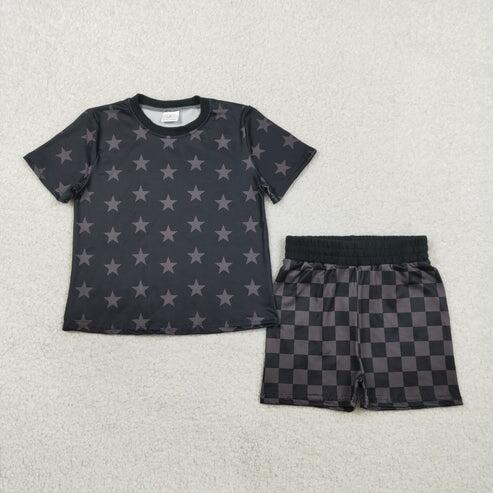 RTS NO MOQ Sibling Baby Girls Summer Outfit Set Short Sleeve Top And Shorts Clothing for Little Girls