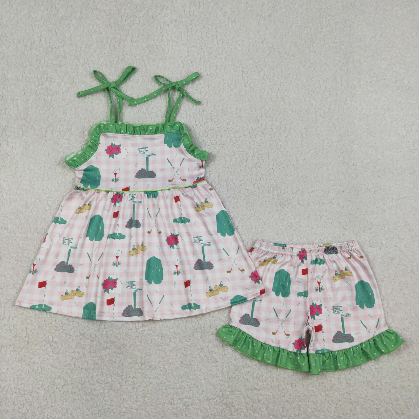 RTS NO MOQ sibling baby girls clothes short sleeve Clothes Sets and romper