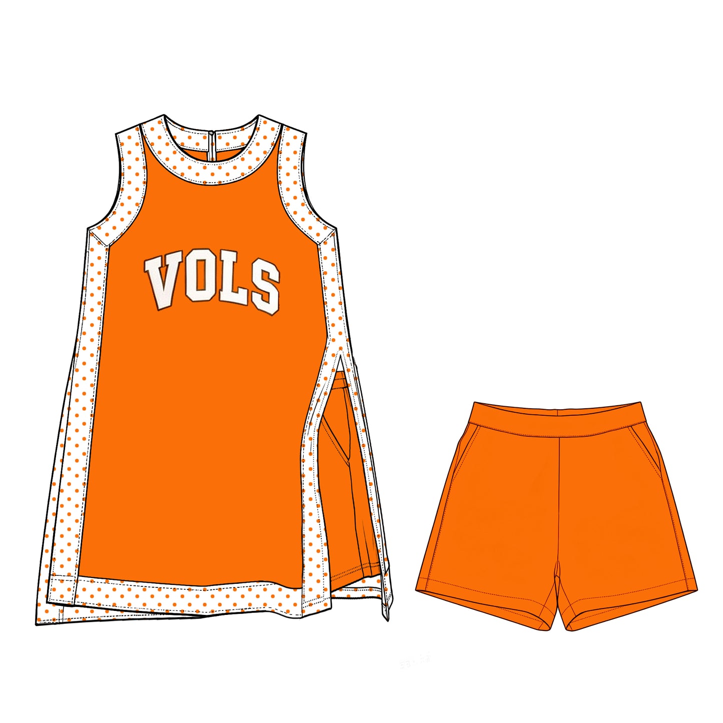 (Preorder new) No moq Baby Kids Camouflage Print Long Sleeve Hooded Top Shorts Set Orange Yoga Split Skirt Separate Shorts Set